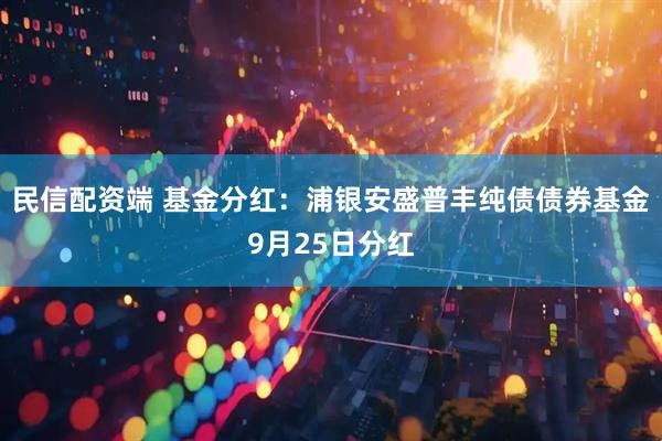 民信配资端 基金分红：浦银安盛普丰纯债债券基金9月25日分红
