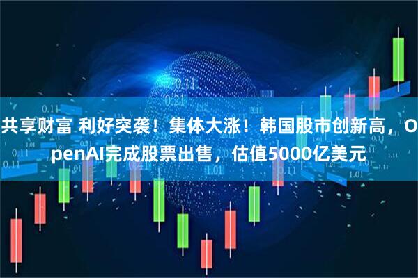 共享财富 利好突袭！集体大涨！韩国股市创新高，OpenAI完成股票出售，估值5000亿美元